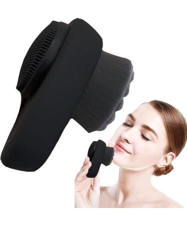 Face Scrubber - Comfortable Face Wash Brush - 2 in 1 Facial Tool Soft Bamboo Charcoal Bristles with Lid for Cleaning Deep Pore Coatuiyo - Buy Online on GoSupps.com