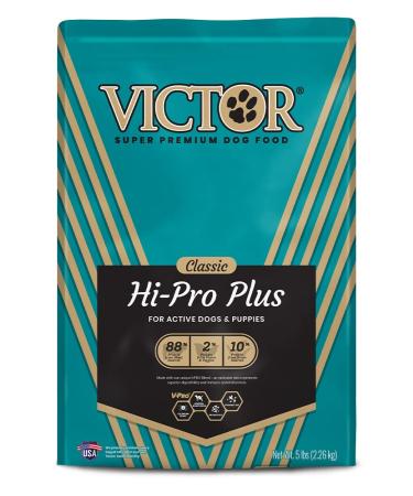 Victor Dog Food Select Hi-Pro Plus Formula for Active Dogs and Puppies 5-Pound 2.26 kg (Pack of 1)