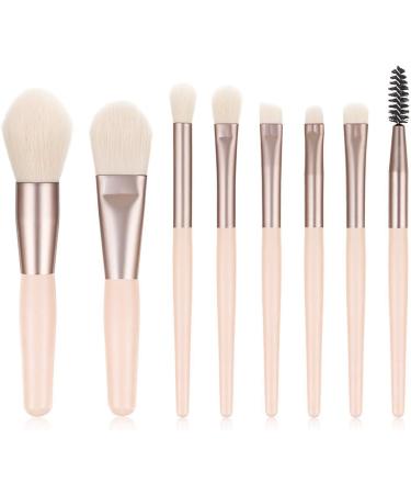 MABSSI 8 Pieces Mini Makeup Brushes Soft Portable Tiles Set Eye Shadow Foundation Concealer Blush Travel Makeup Brushes Set Color - Buy Online on GoSupps.com