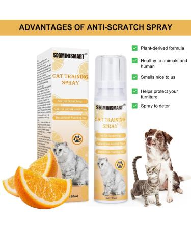 Segminismart Cat Defense Spray - Scratch-Resistant Anti-Scratch Protection for Cats & Dogs Furniture Guard 120ml - Buy Online on GoSupps.com