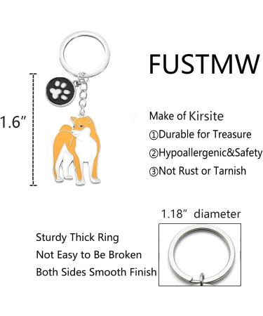 ENSIANTH Dog Keychain - Perfect Gift for Dog Lovers | Puppy Paw Print Keyring for Dog Owners - Ideal for Moms & Dads | Akita & More - Buy Online on GoSupps.com