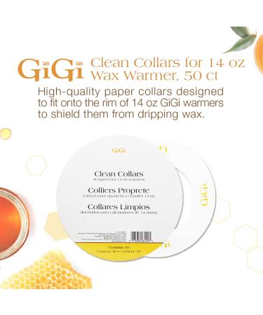 GiGi Clean Collars 50 ct for 14 oz Wax Warmers - Pack of 50 Pieces - Buy Online on GoSupps.com