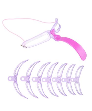 Beaupretty Set De Maquillaje Eyebrow Shaper Stencils Shaping Template: Reusable Eyebrow Stencil with Handle and Strap Handheld Eyebrow Grooming Stencils for Women Makeup Eyebrow Tools