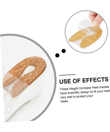 Shop Healvian 8 Pairs Transparent Silicone Heel Pads - Reusable Cushion Insoles for Men & Women | Optimal Comfort & Boost | Shoe Accessories - Buy Online on GoSupps.com