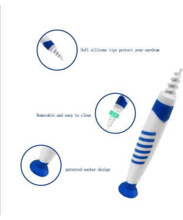 Ear Wax Removal Kit with 16 Silicone Heads - Gentle Ear Cleaner Tool for Adults & Children - Buy Online on GoSupps.com