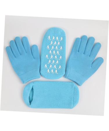 VINTORKY Spa Gel Socks Gel Gloves and Socks Moisturizing Heel Socks Dry Skin Gloves Socks for Women Spa Gel Gloves Moisturize Gel Socks for Moisturizing Women Spa Socks Ladies Gloves Hand 21.00X10.50X3.00CM - Buy Online on GoSupps.com
