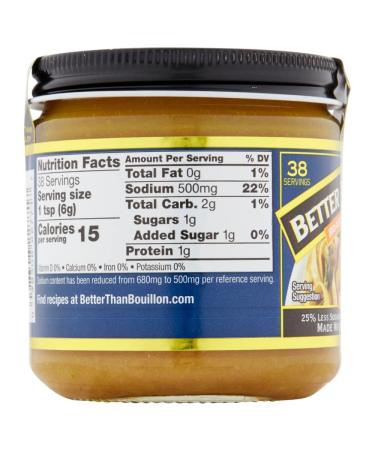 Better Than Bouillon Reduced Sodium Roasted Chicken Base - 8-Ounce Jar (Pack of 2) | Seasoned Roasted Chicken | 38 Servings - Buy Online on GoSupps.com