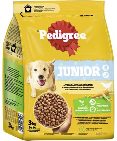 PEDIGREE Junior Poultry and Vegetable Croquettes for Puppy 3kg