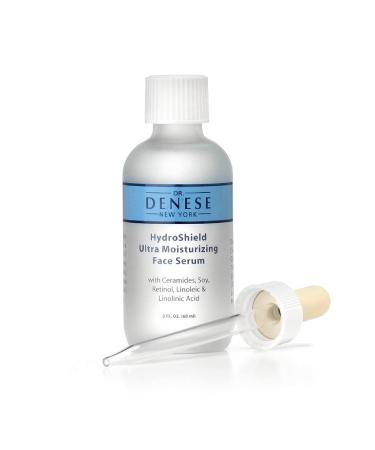 Dr. Denese SkinScience HydroShield Ultra Moisturizing Face Serum Locks In Moisture with Retinol & Ceramides - Reduce Appearance of Wrinkles  Increased Hydration & Tightness - Cruelty-Free - 2oz