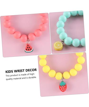 ifundom 3pcs Children's Bracelet Bracelets for Kids Bangles for Kids Bracelet for Girls Kids Bangles Kids Decor Beads for Kids Toddler Accessories Soft Ceramic Frosted Beads Simple - Buy Online on GoSupps.com