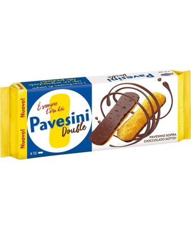  Italian Gourmet E.R. Barilla Pavesi Pavesini Set of 12 Dark Chocolate Cookies 60g Italian Biscuits Cookies Cookies + Italian Gourmet Polpa 400g - Buy Online on GoSupps.com
