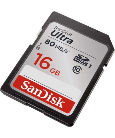 SanDisk Ultra 16GB Class 10 SDHC Memory Card - 80MB/s Speed - Buy Online on GoSupps.com