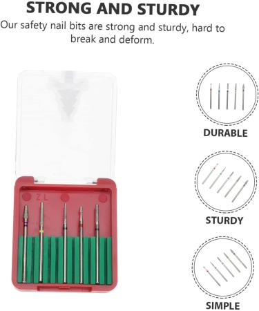 Beavorty 1Set grinding head set ceramic tools hand wisking tool electric nail gel polish remover cuticle drill bit nail drill attachments manicure Nail Drill Head Nail Drill Accessories - Buy Online on GoSupps.com