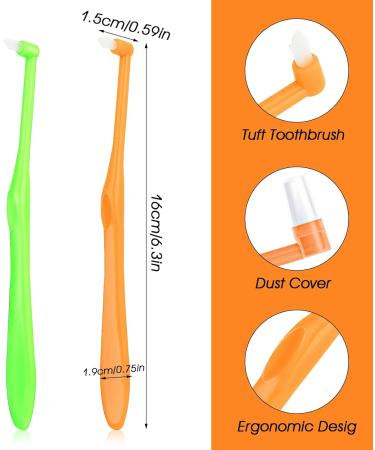 Ouligay 2-Piece Tuft Toothbrush Insert - Soft Brush Tub for Orthodontic Care & Detail Cleaning - Ideal for Rejuvenated Trim & Fragrance - Buy Online on GoSupps.com