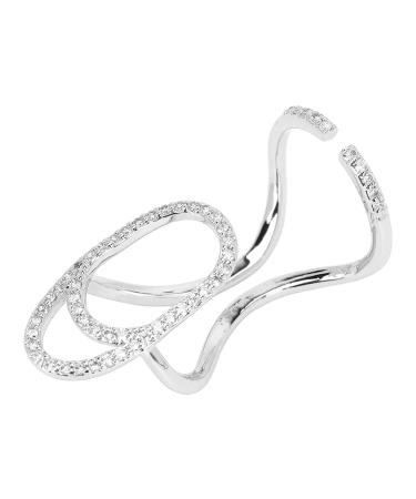 Fingernail Ring | Silver Nail Ring | Party & Wedding Fingernail Jewelry | Nail Art Decoration - Buy Online on GoSupps.com