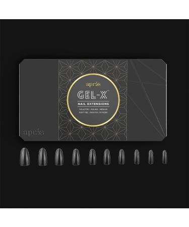 Apres Nail Gel-X Sculpted Round Medium Tips & Extend Gel Bundle | 500 Gel-X Tips, 15ml Extend Gel Bottle | Premium Quality | 10 Sizes 0-9 | 2022 Version - Buy Online on GoSupps.com