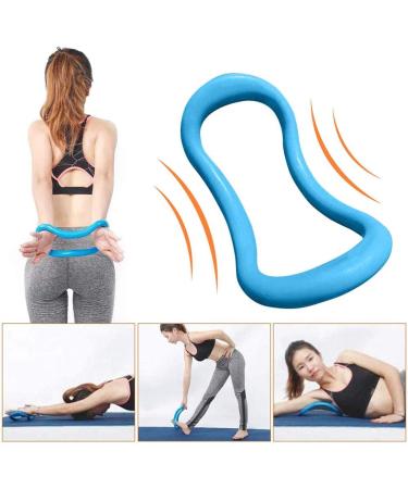 AFDG Yoga Massagering - 2 Pack Pilates Fascia Stretching Ring for Thigh & Calf Massage | Fitness Stretching Tool (Blue & Pink) - Buy Online on GoSupps.com