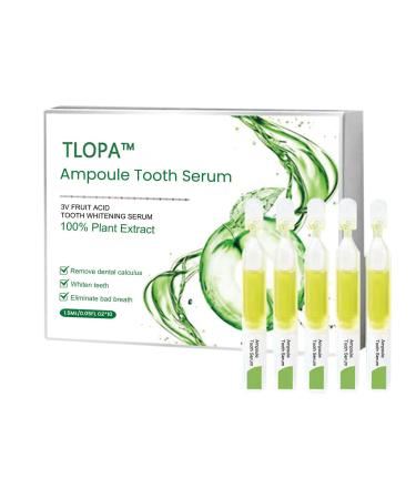 Tlopa ampoule toothpaste tlopa ampoule tooth serum tlopa ampoule toothpaste 3V fruit acid tooth whitening disposable amp powder tooth serum removal of tartar and dental cover etc. (1 cardboard (10PCs)))