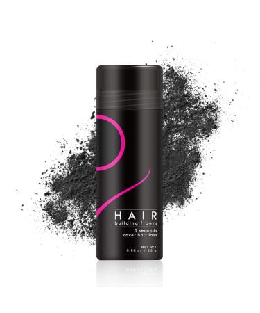 Hair Filler Hair Toppers for Women With Thinning Hair  0.88 OZ Bottle Hair Building Fibers Black  Instantly Conceal & Thicken Thinning or Balding Hair Areas for Men&Women (Black)