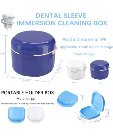 Qiundar Clip Can Braces - 2PC Prosthesis Box & Denture Container | Portable Bite Can for On-The-Go Mouth Protection - Buy Online on GoSupps.com