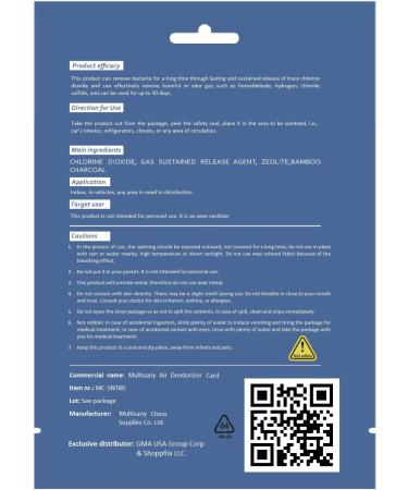 Premium Air Deodorizer Card - Freshen Up Your Space - Buy Internationally - Buy Online on GoSupps.com