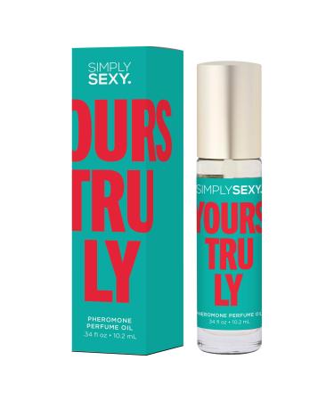 SIMPLY SEXY Affirmations Yours Truly Pheromone Perfume Oil - Fruity Floral Scent with Notes of Natural Fresh Lemon Sweet Bergamot and Mandarin - Roll-On Perfume for Women - 0.34 fl oz (10.2ml)