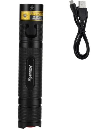 Alonefire SV005 395nm 10W LED UV Torch Blacklight Portable USB-C Rechargeable Flashlight Black Light Pet Urine Detector with Aluminium Case Battery Included for Pet Stains Hunting Fishing Minerals - Buy Online on GoSupps.com