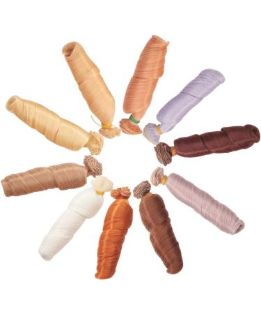 Wandic Wig Hair - 10 Colors 10 Pieces High-Temperature Wire Curls for Dolls & Costumes | Craft & Art Supplies - Buy Online on GoSupps.com