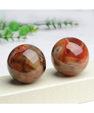 Baoding Balls Set - Natural Agate Stress Relief Massage Balls for Fitness & Health | Chinese Exercise Handballs - Buy Online on GoSupps.com
