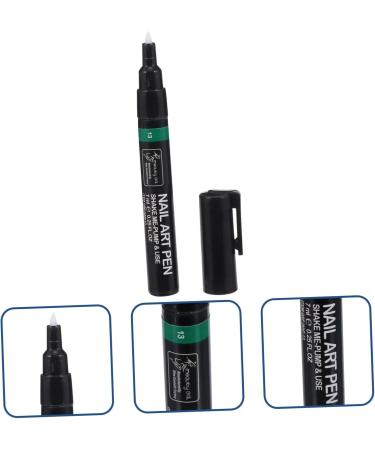 Ipetboom 1pc Diy Nail Polish Pen Manicure Drawing Pen Nail Art Diy Tool Manicure Painting Pen Nail Implements Nail Tool T Tool Nail Gel Polish Unique Manicure Pen 3d Plastic Drawing Tool 12X1.2cm Green - Buy Online on GoSupps.com