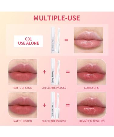 Hydrating Lip Gloss Set - 6 Moisturizing Colors | Long-Lasting Glossy Lip Oil | Nourishing & Glow - Buy Online on GoSupps.com