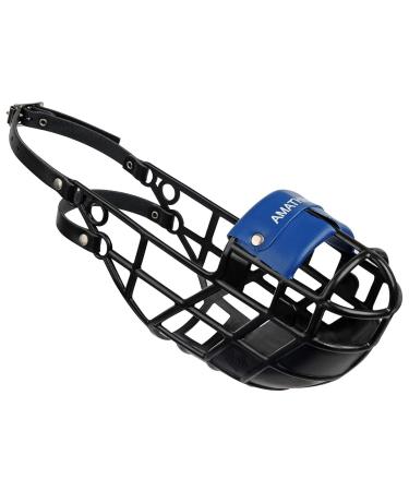 Amathing's muzzle Model Super Kennel Soft Soft with a 2-fold-padded nose piece in black drink always ideal for freewheel dog meadow kennel kennels races