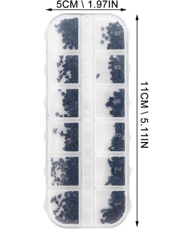 1 Box Nail Jewelry Drill Delicate Nail Decoration Nail Art Rhinestones Crystal Stud Nail Art Jewels Nail Decorations for Nail Art Manicure Decor Plastic Acrylic Earrings 3d Black - Buy Online on GoSupps.com