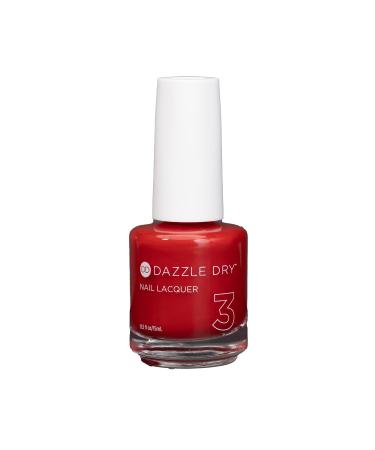 Dazzle Dry Nail Lacquer (Step 3) - Pep Rally - A bright tomato red with orange undertones. Full coverage cream. (0.5 fl oz)