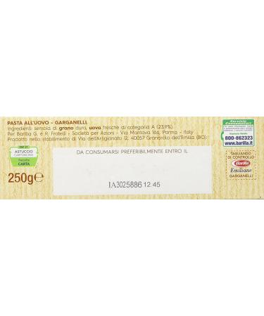 5x Barilla AllUovo Emiliane Garganelli n 180 noodles with egg 250 g - Buy Online on GoSupps.com