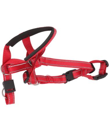 Dog Handlebar Halter with Seat Belt - XL Red Pet Harness Prevents Pulling on Outdoor Walks - Buy Online on GoSupps.com