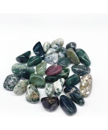 Wholesale Natural raw Moss Agate Crystals Tumbled Stone 15mm-22mm (Color : 200g) - Buy Online on GoSupps.com