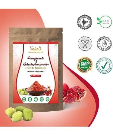 QURA QURA Ayurvedic Pomegranate & Plum Kakadu Powder | For Face Skincare Acne Spot Treatment | 100% Natural Ingredients | Moisturizes & Hydrates 100g - Himalayan Naturals - Buy Online on GoSupps.com
