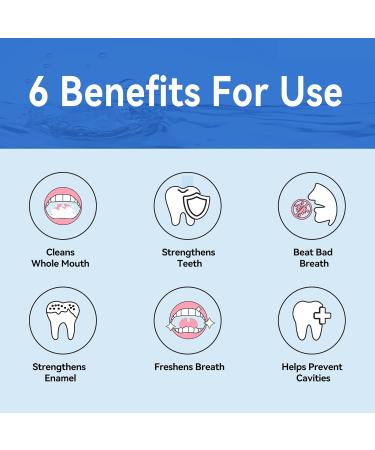 Natural Fresh Breath Mouthwash Tablets- H2ofloss Fluoride/Alcohol Free Travel Mouthwash Tabs for Extra Freshneses Plaque Removal & Gum Protection Refreshing Lime-Flavored (30 Tablets) - Buy Online on GoSupps.com