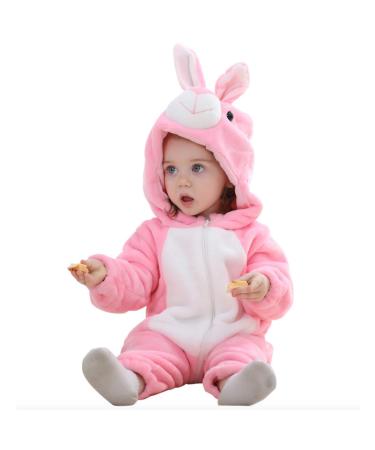 WSLCN Unisex Baby Toddlers Romper Jumpsuit Hooded Cartoon Pyjamas Sleepsuits 21-i 12-18 Months