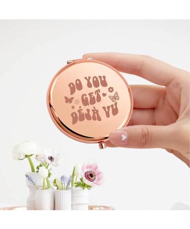 KEYCHIN Deja Vu Sour Album Pocket Mirror Rodrigo Fans Gift with Sour Song Lyrics Compact Makeup Mirror for Women, Girls, Teenagers - Buy Online on GoSupps.com
