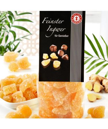 Schrader Candied Ginger - Soft & Spicy Ginger Pieces in Sugar Glaze | 200g - International Shipping Available - Buy Online on GoSupps.com