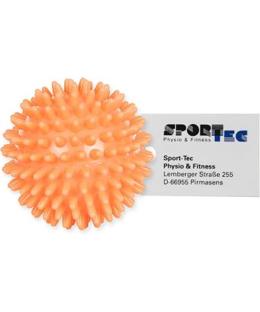 Sport-Tec Hedgehog Ball Massage Ball - Soft Reflexology Self-Massage | 6 cm Neon Orange - Buy Online on GoSupps.com
