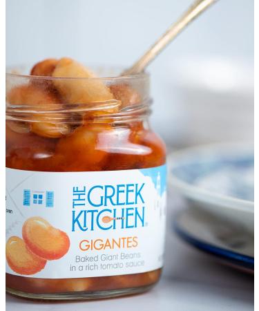 The Greek Kitchen Gigantes Baked Giant Beans in Tomato Sauce - Vegan Friendly - 280g - Buy Online on GoSupps.com