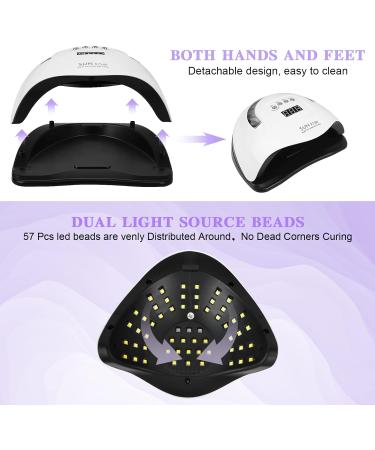 180W LED UV Nail Lamp | Gel Nail Dryer with Auto Sensor & LCD Display - Buy Online on GoSupps.com