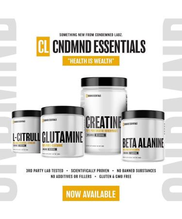 Condemned Creatine Monohydrate Powder - Unflavored Keto Friendly - 80 Servings (400g) | Boost Energy & Performance - Shop Internationally - Buy Online on GoSupps.com