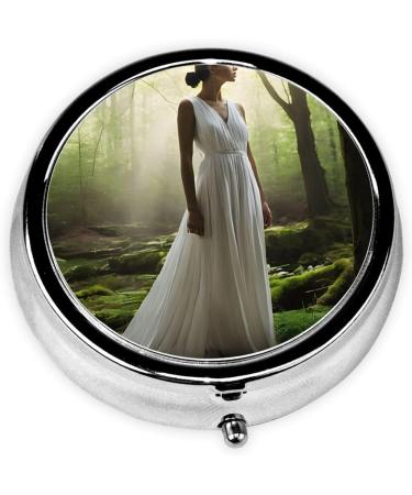 Lake Fairy Mini Round Pill Box | 3 Compartment Travel Pill Organizer | Portable Medicine Case for Home & Office - Buy Online on GoSupps.com