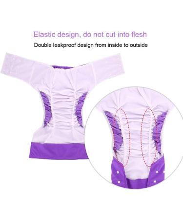 Buy Washable Adult Diapers - Adjustable Cloth Diaper Pants for Incontinence Care | Breathable & Reusable Purple Diapers - Buy Online on GoSupps.com