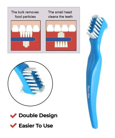 Natural Strong Denture Adhesive NaturDent | Holds Dentures Longer & Stronger | Zinc-Free & Paraffin-Free | Bundle with Dentu-Care Brush - Buy Online on GoSupps.com