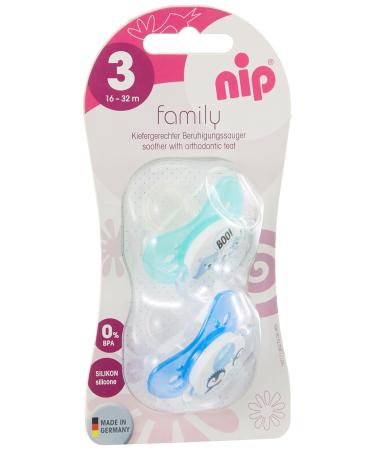 NIP Pacifier Family Girl - Silicone for 16-32 Months | International Shipping Available - Buy Online on GoSupps.com